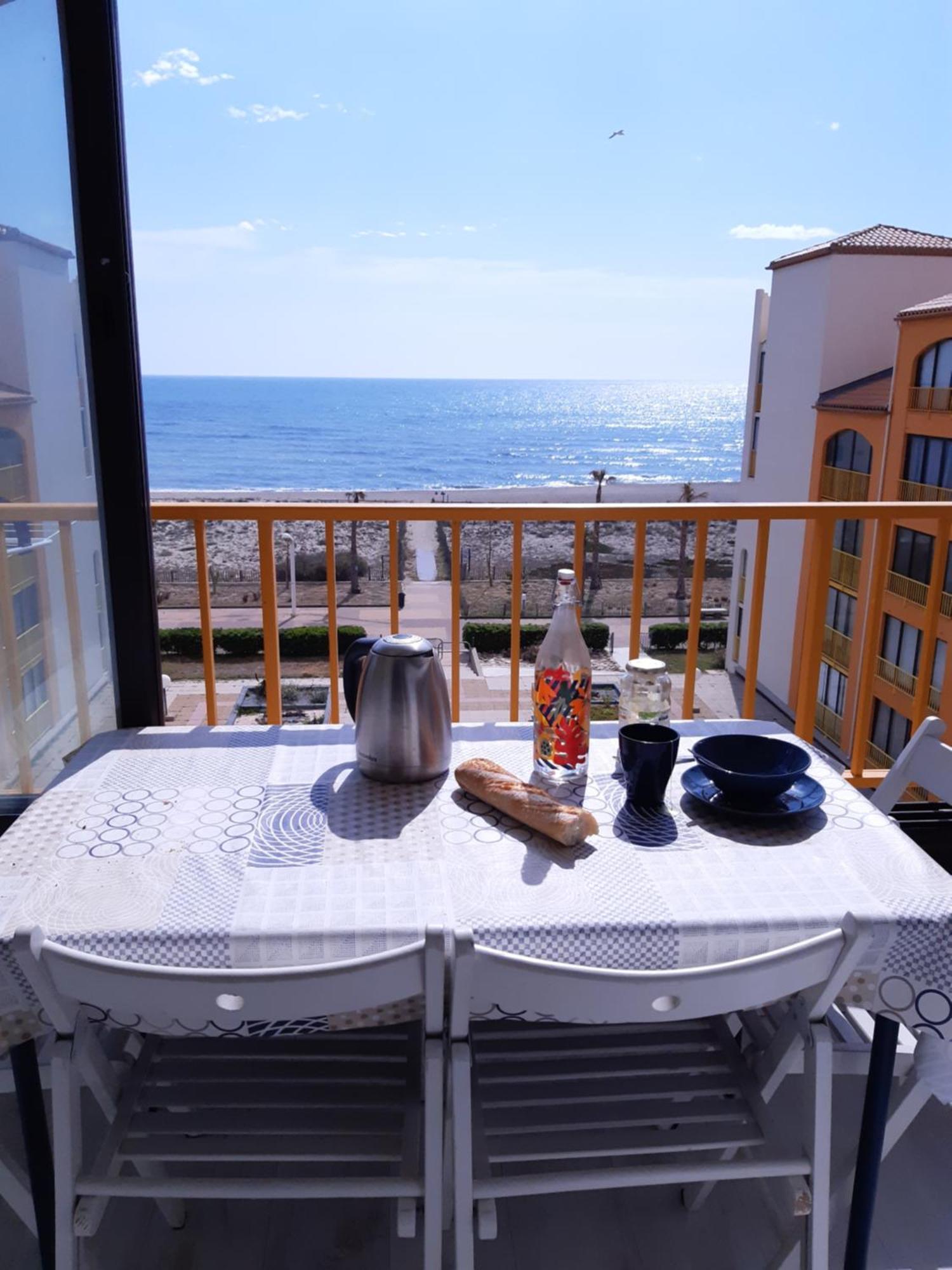 Bella Vista ,Acces Direct Plage, Front De Mer, Vue Mer Panoramique Le Barcarès Exteriör bild